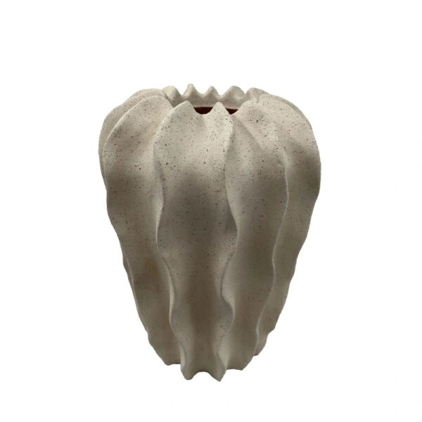 THORNY ΒΑΖΟ 19x19x27.5 POLYRESIN ΜΠΕΖ