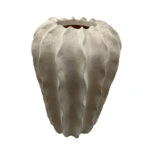 THORNY ΒΑΖΟ 24x24x37.5 POLYRESIN ΜΠΕΖ