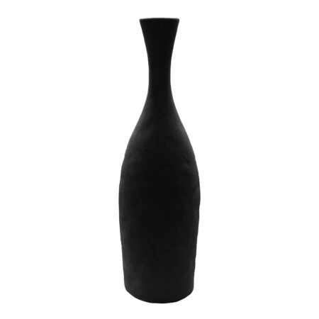 FRASCO ΒΑΖΟ 16x10x54 POLYRESIN ΜΑΥΡΟ