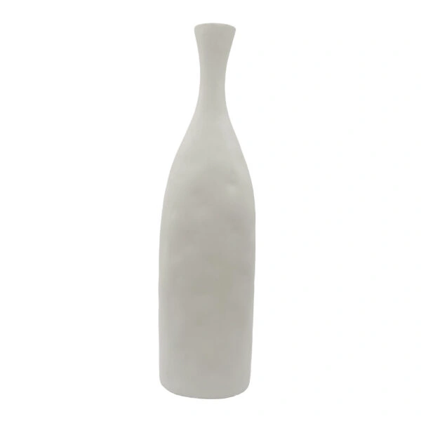 FRASCO ΒΑΖΟ 12.5x8x45 POLYRESIN ΑΣΠΡΟ