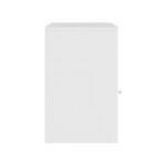 Κομοδίνο Foly με ένα ντουλάπι σε λευκή απόχρωση 40x40x50εκ