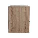 Κομοδίνο Foly  με ένα ντουλάπι σε sonoma-ανθρακί απόχρωση 40x40x50εκ