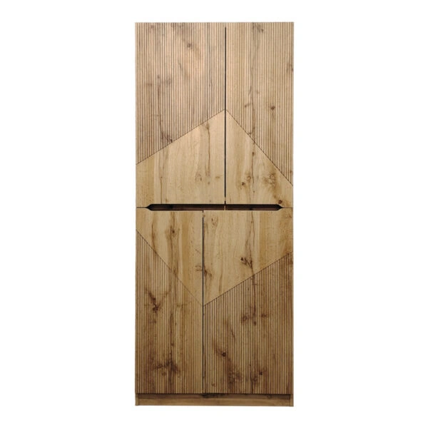 Παπουτσοθήκη-ντουλάπι Kebell σε oak απόχρωση 71x41.5x180.4εκ