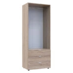 Ντουλάπα ρούχων Lila  δίφυλλη sonoma 77.5x49.5x203.5εκ