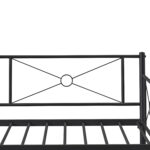 Καναπές Κρεβάτι ArteLibre CIMARRON Μαύρο Μέταλλο Για Στρώμα 90x190cm