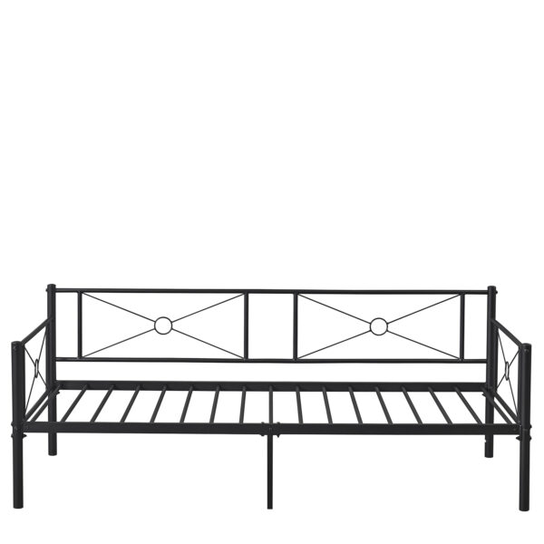 Καναπές Κρεβάτι ArteLibre CIMARRON Μαύρο Μέταλλο Για Στρώμα 90x190cm