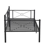 Καναπές Κρεβάτι ArteLibre CIMARRON Μαύρο Μέταλλο Για Στρώμα 90x190cm