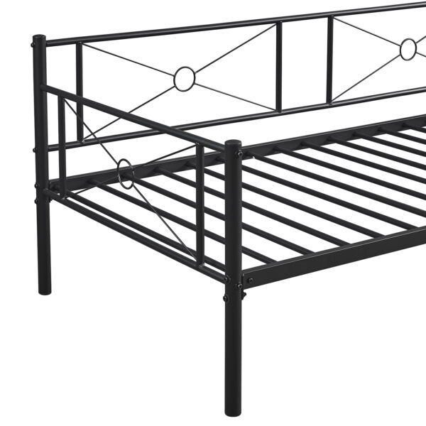 Καναπές Κρεβάτι ArteLibre CIMARRON Μαύρο Μέταλλο Για Στρώμα 90x190cm