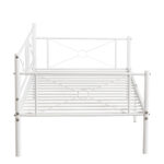 Καναπές Κρεβάτι ArteLibre CIMARRON Λευκό Μέταλλο Για Στρώμα 90x190cm