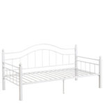 Καναπές Κρεβάτι ArteLibre PECOS Λευκό Μέταλλο Για Στρώμα 90x190cm