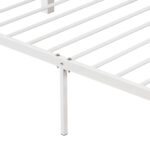 Καναπές Κρεβάτι ArteLibre PECOS Λευκό Μέταλλο Για Στρώμα 90x190cm