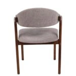 Καρέκλα Τραπεζαρίας ArteLibre ISMENE Γκρι/Καρυδί Ξύλο/Ύφασμα 52.5x56x83cm