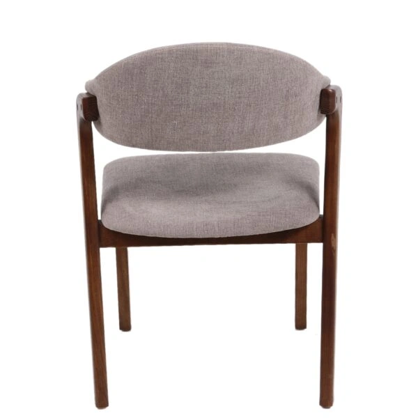 Καρέκλα Τραπεζαρίας ArteLibre ISMENE Γκρι/Καρυδί Ξύλο/Ύφασμα 52.5x56x83cm