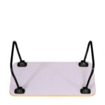 Βοηθητικό Τραπεζάκι ArteLibre BALLARD Πτυσσόμενο Δρυς/Μαύρο Μοριοσανίδα/Μέταλλο 53x30x22cm