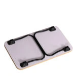 Βοηθητικό Τραπεζάκι ArteLibre BALLARD Πτυσσόμενο Δρυς/Μαύρο Μοριοσανίδα/Μέταλλο 53x30x22cm