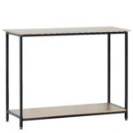 Κονσόλα ArteLibre QUENLEY Δρυς/Μαύρο Μοριοσανίδα/Μέταλλο 106x35x81cm