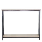 Κονσόλα ArteLibre QUENLEY Δρυς/Μαύρο Μοριοσανίδα/Μέταλλο 106x35x81cm