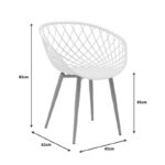 Τραπεζαρία Manka-Ezra σετ 5τεμ σε sonoma-μαύρη απόχρωση 110x80x77εκ
