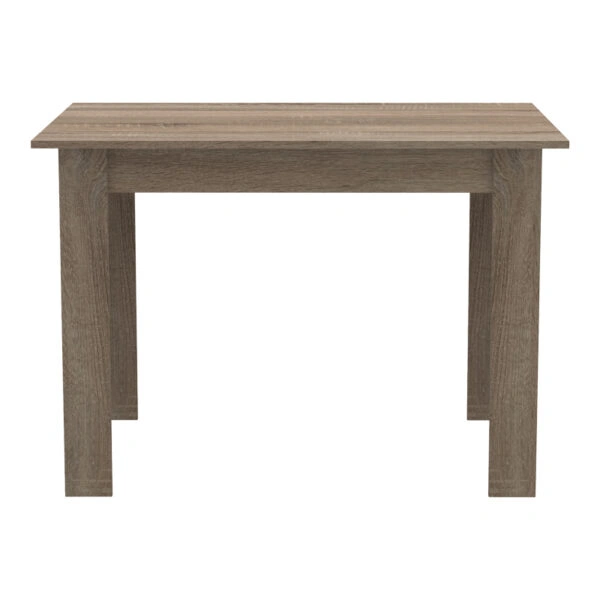 Τραπεζαρία Manka-Ezra  σετ 5τεμ σε sonoma truffle-μαύρη απόχρωση 110x80x77εκ