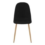 Καρέκλα Bella  γκρι ύφασμα με πόδι μέταλλο σε φυσική απόχρωση 43.5x52x89εκ