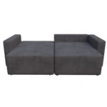 Silver Γωνιακός Καναπές Κρεβάτι με Αναστρέψιμη Γωνία Σκούρο Μπλε 245x148x94cm