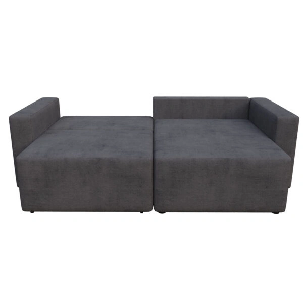 Silver Γωνιακός Καναπές Κρεβάτι με Αναστρέψιμη Γωνία Σκούρο Μπλε 245x148x94cm