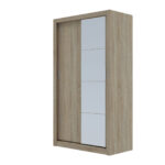 Ντουλάπα Linea Σονόμα με καθρέφτη 120x60x215cm