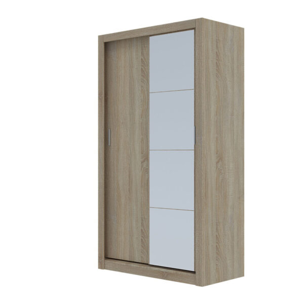 Ντουλάπα Linea Σονόμα με καθρέφτη 120x60x215cm