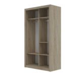 Ντουλάπα Linea Σονόμα με καθρέφτη 120x60x215cm