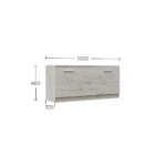 Σετ Εισόδου Reno-B Λευκό 160x32x200cm
