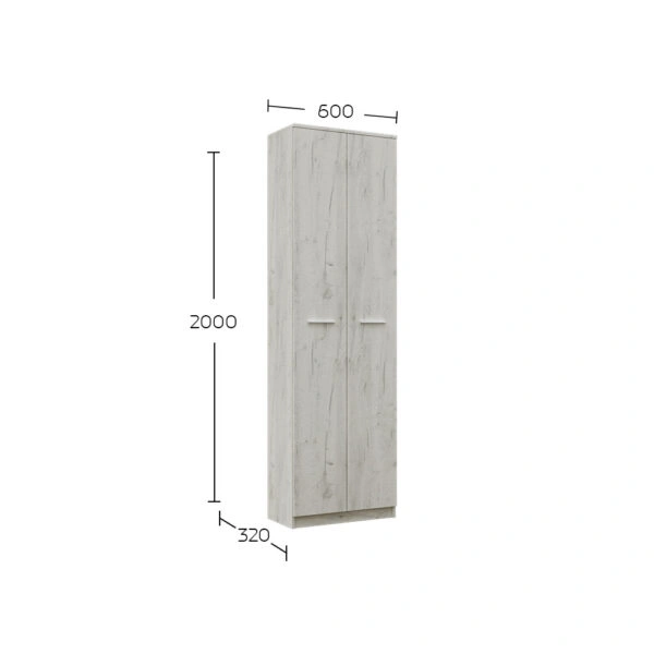 Σετ Εισόδου Reno-B Λευκό 160x32x200cm