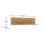 Σύνθεση τηλεόρασης Callisto Χρυσό Δρυς-Γκρεζ 200x40x180cm