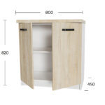 Anita Κάτω Ντουλάπι Σονόμα 80x60x82cm