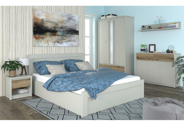 Κρεβάτι Karin Διπλό Cashmere χωρίς πάτωμα 160x200cm