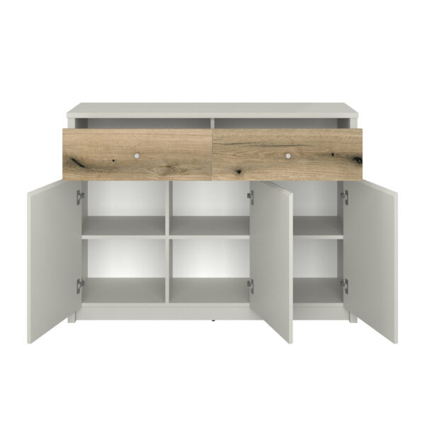 Μπουφές Karin Cashmere-Evoke Oak 126x36.5x91cm