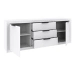 Μπουφές Doha σε λευκή απόχρωση 210x45x80.5εκ