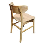 Καρέκλα Lumnia  rubberwood σε φυσική απόχρωση 46x50x76εκ