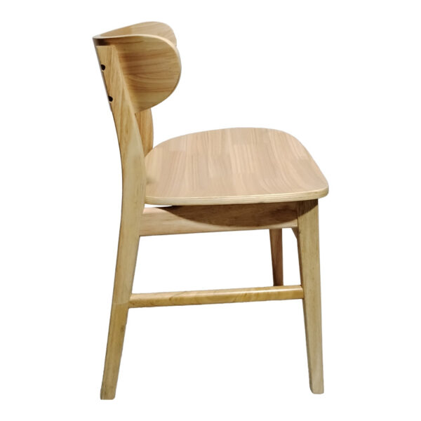 Καρέκλα Lumnia  rubberwood σε φυσική απόχρωση 46x50x76εκ