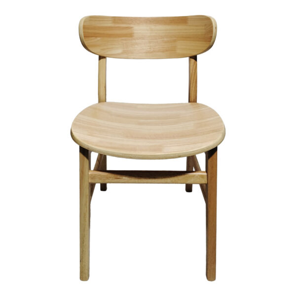 Καρέκλα Lumnia  rubberwood σε φυσική απόχρωση 46x50x76εκ