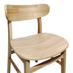 Καρέκλα Lumnia  rubberwood σε φυσική απόχρωση 46x50x76εκ