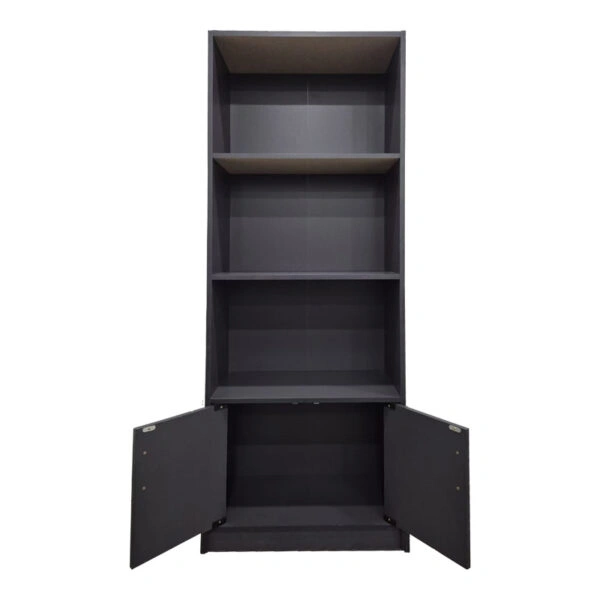 Βιβλιοθήκη Tekaro σε ανθρακί απόχρωση 60x29x166εκ