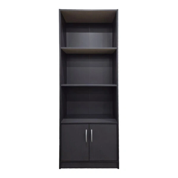 Βιβλιοθήκη Tekaro σε ανθρακί απόχρωση 60x29x166εκ