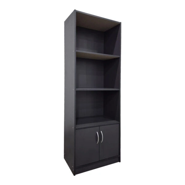 Βιβλιοθήκη Tekaro σε ανθρακί απόχρωση 60x29x166εκ