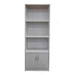 Βιβλιοθήκη Tekaro  σε λευκή απόχρωση 60x29x166εκ