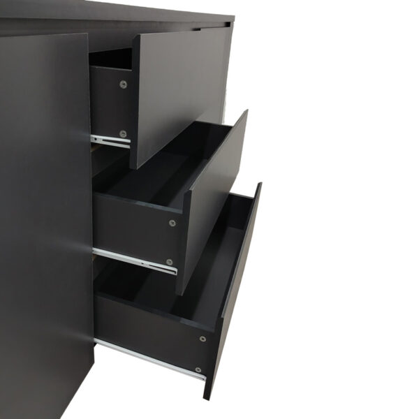 Μπουφές Kalya  σε ανθρακί απόχρωση 220x49x89.5εκ