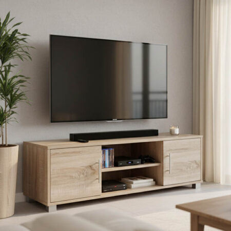 Έπιπλο τηλεόρασης Serank  σε sonoma απόχρωση 120x40x40εκ