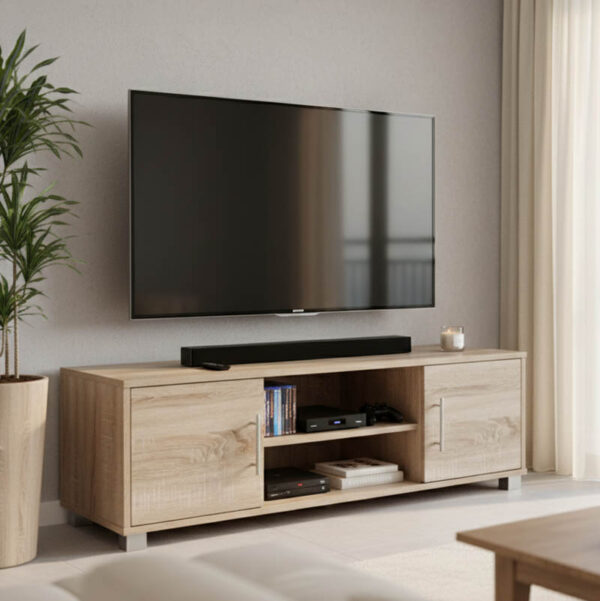 Έπιπλο τηλεόρασης Serank  σε sonoma απόχρωση 120x40x40εκ