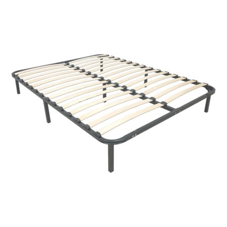 Κρεβάτι-υπόστρωμα Amaso  μεταλλικό μαύρο 160x200x28εκ