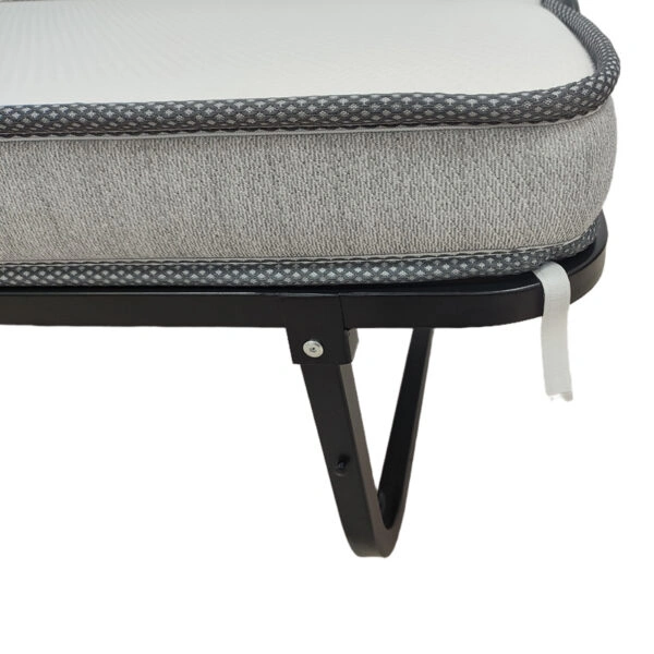 Ράντζο-κρεβάτι με στρώμα 10εκ Kamu μαύρο 75x190εκ