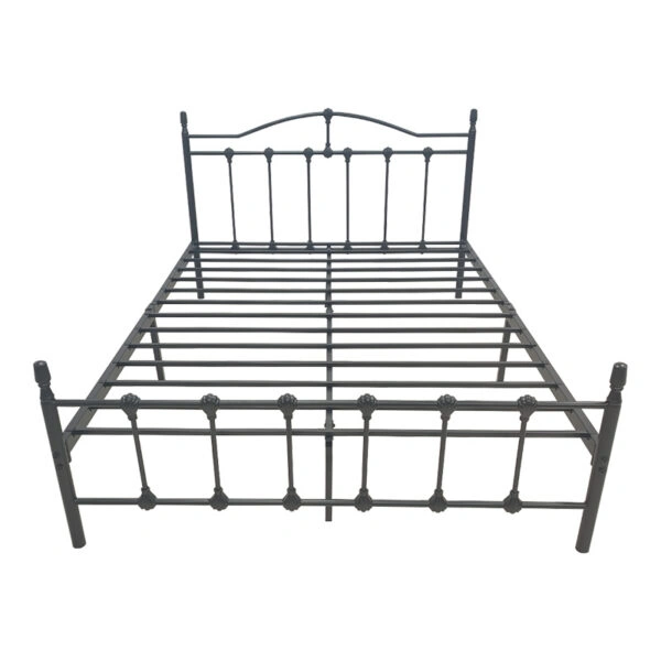 Κρεβάτι Wotso  μεταλλικό σε μαύρη απόχρωση 150x200εκ